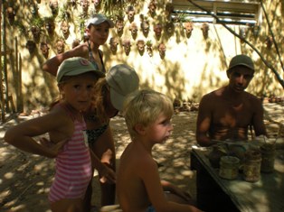 Atelier de poterie à l'Ilet Cabrit