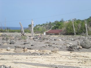 Coulée de boue sur le golf