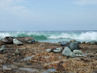 Les rouleaux sur la Playa Real