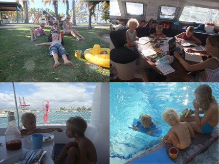 Enfants à la marina de Ponce