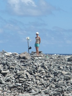 Ma sculpture sur la pointe Sud