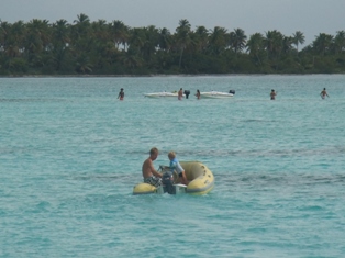 Dpart pour la Piscine de Saona